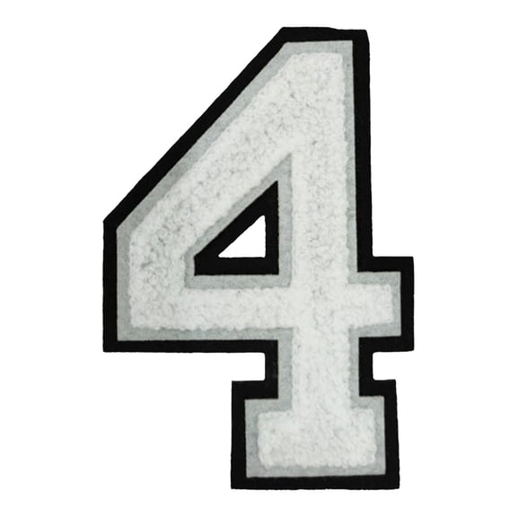 4.2 Inch Iron-On Letters Numbers, Fabric Alphabet Numerals for Clothing Backpacks Hats Jeans, Diy Personalized Patches for Crafts, No Sewing Required, A Digital Patch