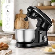 4.2 Qt Stand Mixer, 10-Speed Tilt-Head Electric Mixer for Baking | Include Dough Hook, Whisk, Flat Beater & Splash Lid, 10 Speeds Handle Cakes, Cookies & Bread Dough, Compact, Easy-Clean Bowl