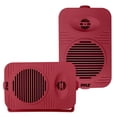 thumbnail image 1 of 4” 2-Way Indoor/Outdoor Bluetooth Speaker System - 1/2” High Compliance Polymer Tweeter (Red), 1 of 1