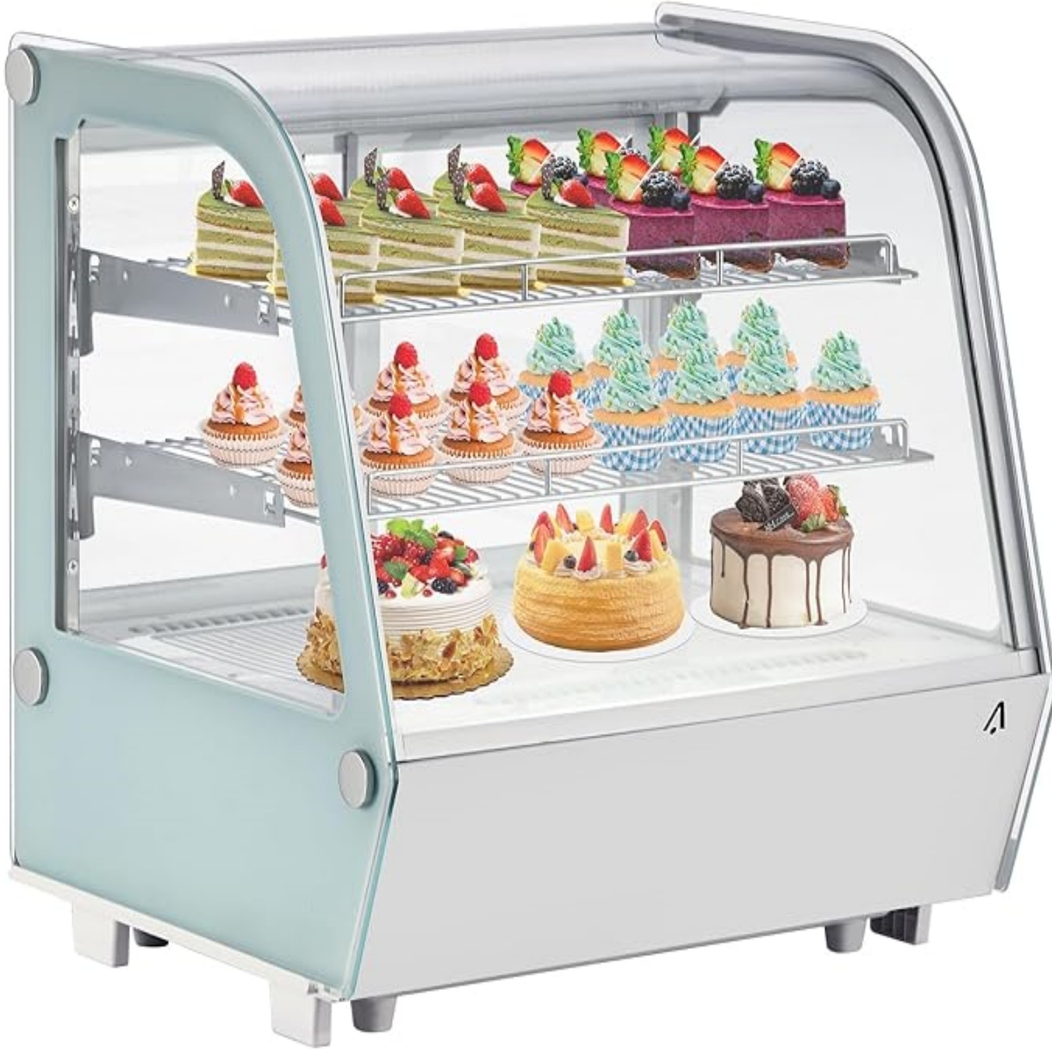4.2 cubic feet commercial countertop refrigerator - LED lighting, automatic defrosting