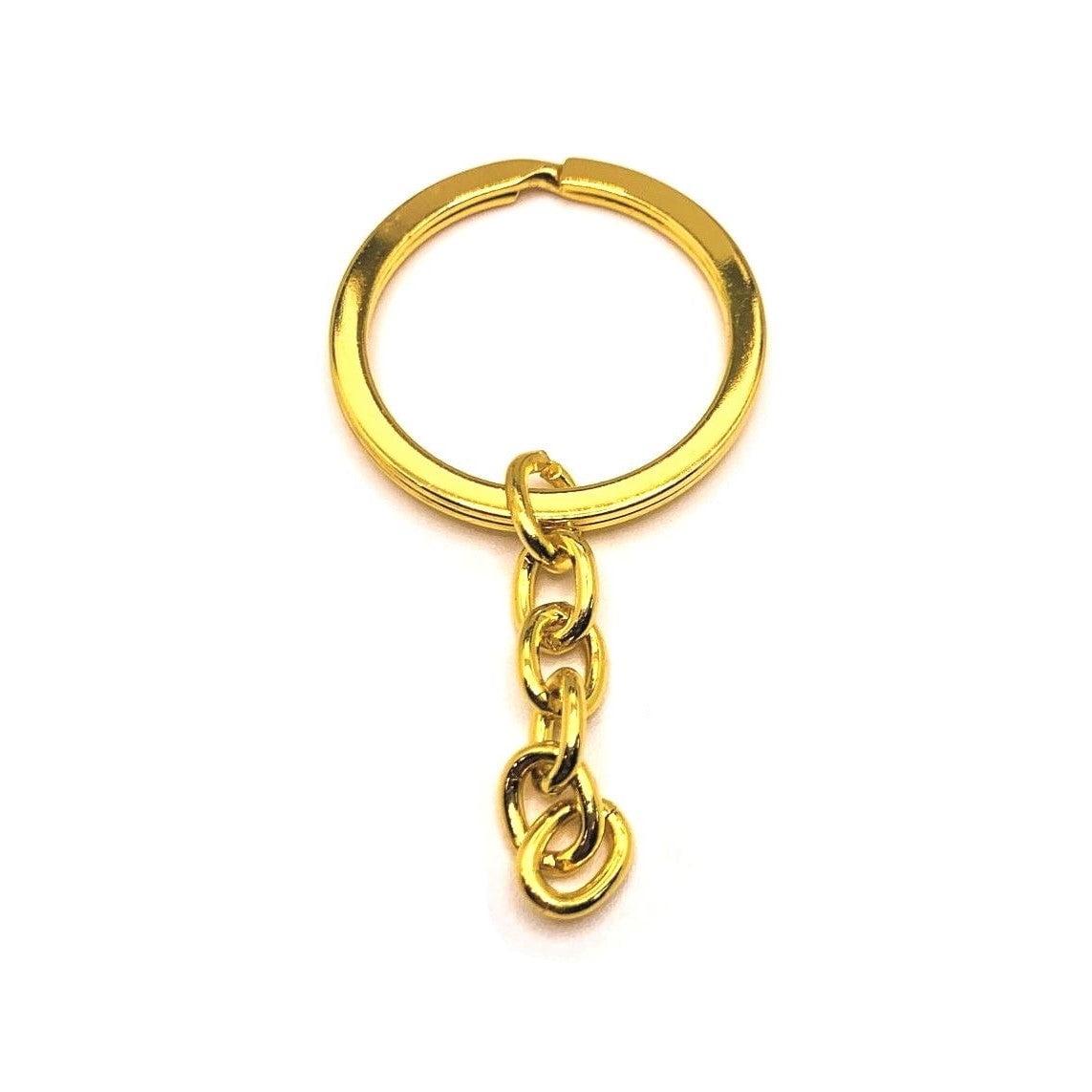 4, 20 or 50 Pieces: Gold Split Ring Key Chain Starter Base - Walmart.com