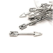 GUERRILLA CHARM 4, 20 or 50 Pieces: Silver Arrow Charms