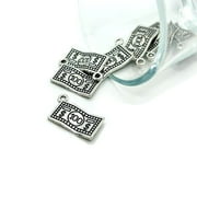 GUERRILLA CHARM 4, 20 or 50 Pieces: Silver Dollar Bill Money Charm - Double Sided