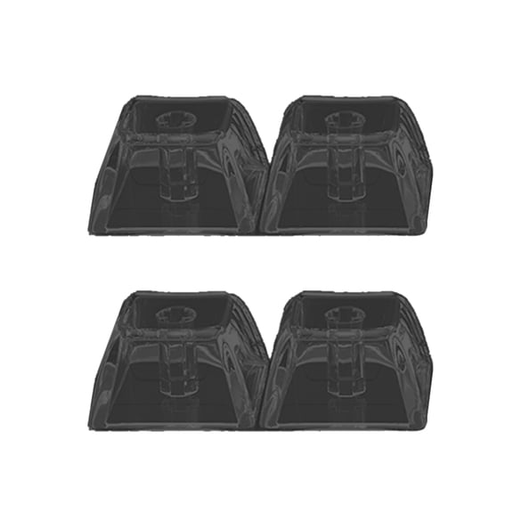 4/20Keys XDA Profile 1U 1X Transparent Crystal Blank Keycaps for MX Switches Gaming Keyboard DIY Gift for Game Lovers