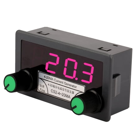 4-20mA Digital Current Analog Signal Generator with Coarse/Fine Tuning, Portable Handheld Signal Source Generator for PLC Debugging & LED Testing