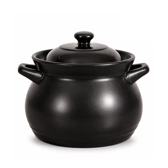 4 Quart Cauldron Slow Cooker with No Removable Crock Hard Porcelain Enamel Nonstick Covered Ceramic Casserole Pot