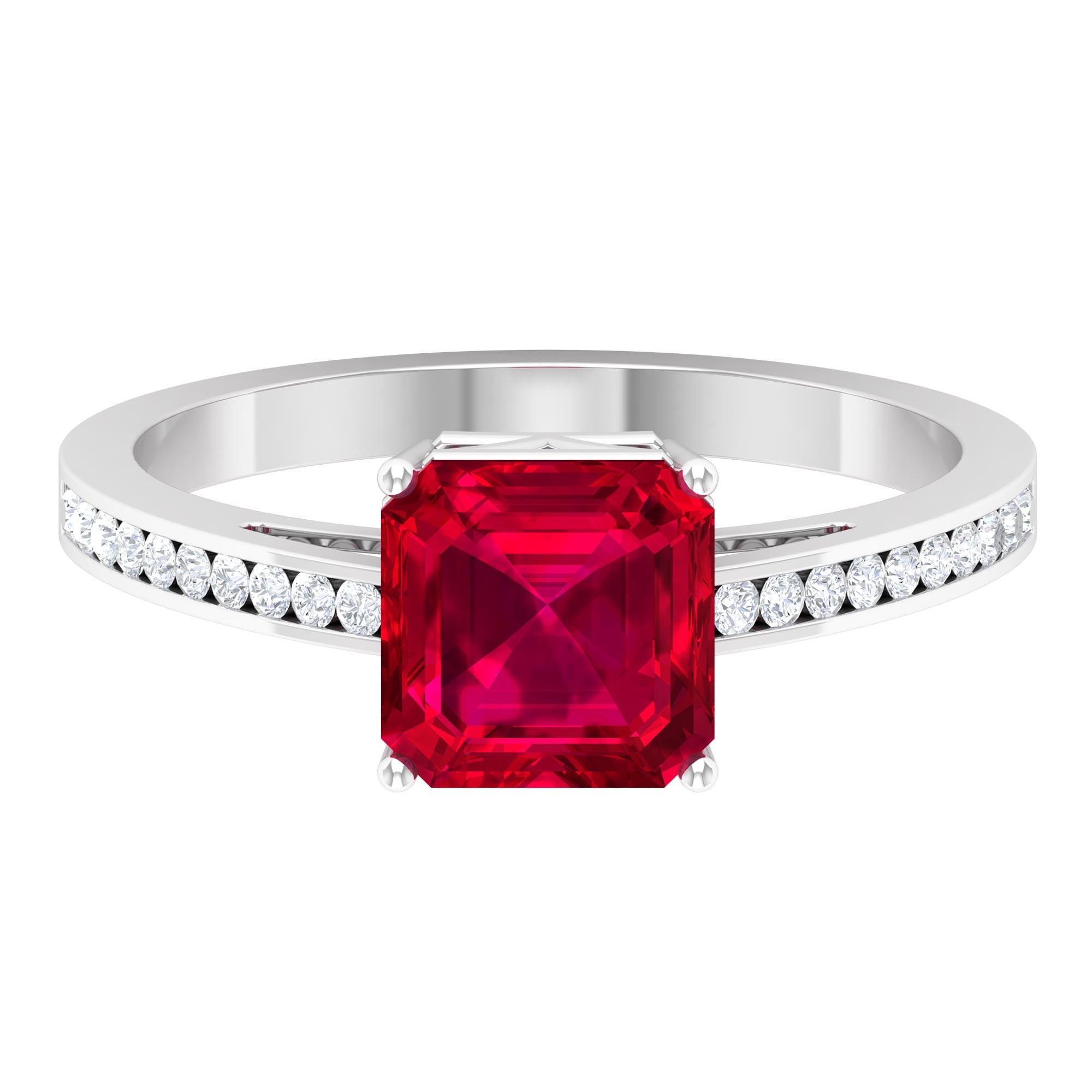 Asscher hotsell cut ruby
