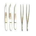 thumbnail image 1 of 4.25" Curved Steel Forceps / Tweezers ( Pack of 5 ), 1 of 1
