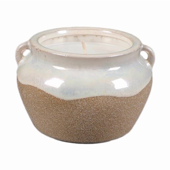 4.25" Honey Pot Ceramic Candle - Vanilla Cloud 10.4 oz
