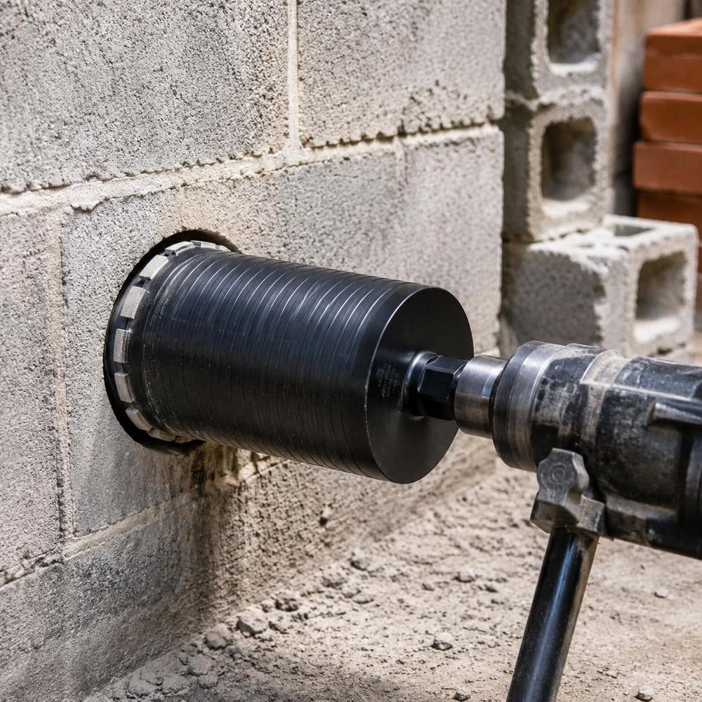 Superionic Inner Core 4.25 Inch Diamond Core Drill Bit for Brick, Block, Concrete, Wet or Dry ...