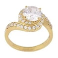 thumbnail image 1 of 4.25 Ratti 3.00 Carat Natural White Zircon Stone Gold Plated Adjustable Astrological/Purpose Ring For Men And Women Aa+ Quality-B08XMH, 1 of 8