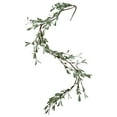 thumbnail image 1 of 4.25 ft. Green Leaves and White Berries Garland, 1 of 2