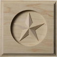 thumbnail image 1 of 4.25 in. W x 4.25 in. H x .75 in. P Austin Star Rosette, Alder, Architectural Accent, 1 of 1