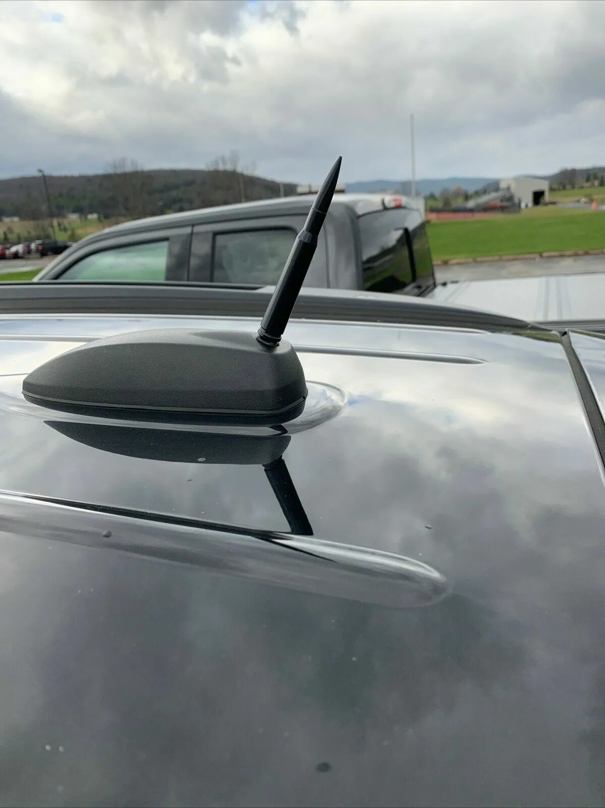 EAccessoriesUsa 6 3/4-Inch Short Black Rubber Antenna Mast – AM/FM Direct Fit For Chevy Traverse 2009-2015