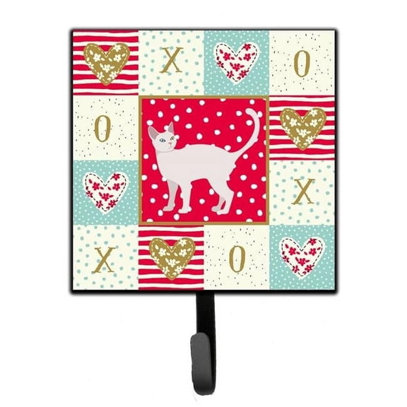 4.25 x 1 x 7 in. Khao Manee No.2 Cat Love Leash or Key Holder