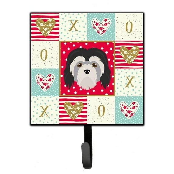 4.25 x 1 x 7 in. Lowchen Little Lion Dog Love Leash or Key Holder