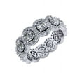 thumbnail image 1 of 4.25Ct Round Natural Diamond Circle Halo Anniversary Wedding Eternity Band Ring 14k Gold GH SI1, 1 of 3