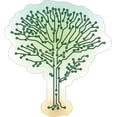 thumbnail image 1 of 4.25X4.5 Circuit Tree Sticker Car Bumper Stickers Vinyl Vehicle Decal, 1 of 1