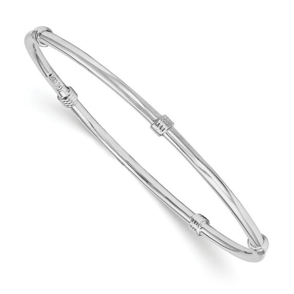 4.25mm Sterling Silver Bangle Bracelet