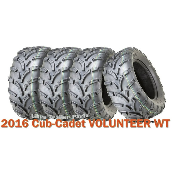 (4) 25x10-12 High Load Capacity ATV Tires fit 2016 Cub-Cadet VOLUNTEER WT