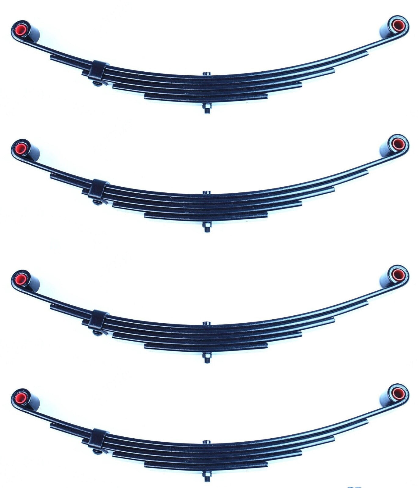 (4) 2900lbs 5 Leaf Double Eye Trailer Leaf Spring Kit For 10K-12K ...