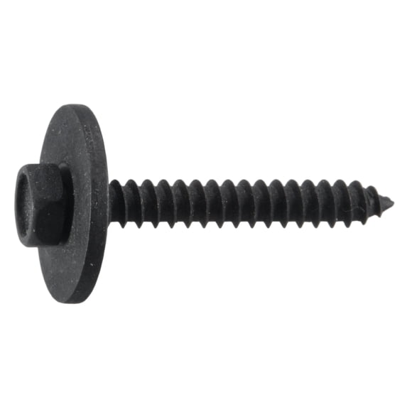 4.2mm x 17mm x 30mm Black Oxide Steel Hex Washer Auto Screws (8 pcs.)