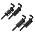 thumbnail image 1 of 4/2pcs 5 Inch Spring Loaded Barrel Bolt Latch Pin, Heavy Duty Steel Sliding Barrel Bolt Lock Door Lock for Doors, Barn Door, Garage, Shed, 2mm Thickened Interior And Outdoor Solid Hardware Latch, 1 of 8
