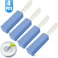 thumbnail image 1 of 4pcs Pumice Stone Cleaner, TSV Pumice Stone Toilet Bowl Cleaner with Long Handle, Hard Water Build up Remover, Toilet Bowl Stain Ring Remover, Natural Pumice Scouring Sticks, Blue, 1 of 8