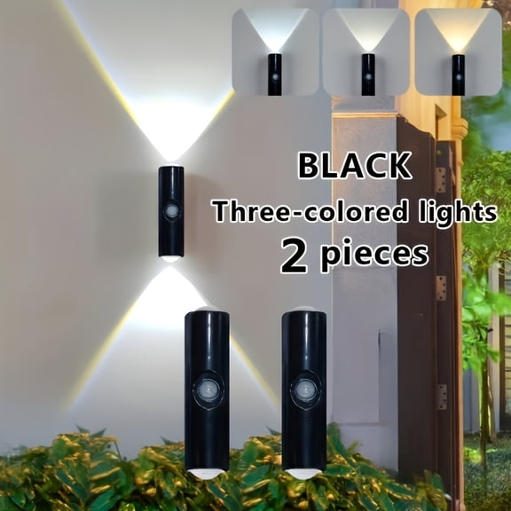 4/2pcs Smart RGB Mountain View Projection Cat Eye Induction Lamp USB Charging Magnetic Spotlight Kitchen Bedroom Cabinet Stair Night Light