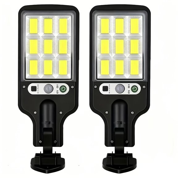 4/2pcs Solar COB High-brightness Searchlight, Smart Sensor Remote Control + Human Body Sensor Dual Control, IP44 Waterproof, Dedicated to Villa Gardens and Courtyards, Smart Life