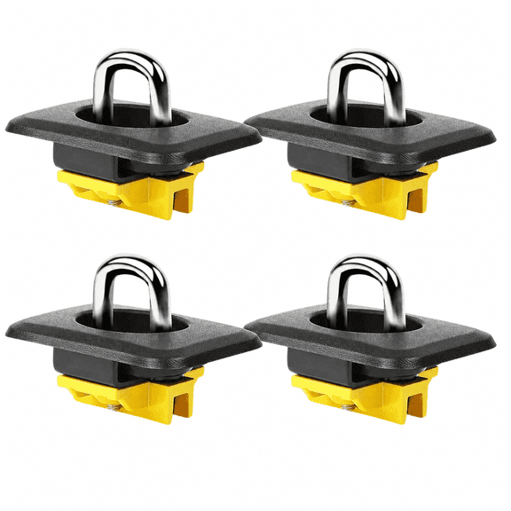 Tie Down Anchors for Truck Bed, TSV 4pcs Retractable D Ring Tie Down Compatible with 98-14 Ford F150, 99-13 Chevrolet Silverado, GMC Sierra