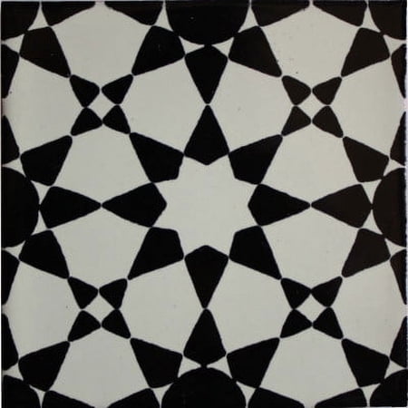 4.2x4.2 Marrakesh Talavera Mexican Tile, Set of 9 pcs