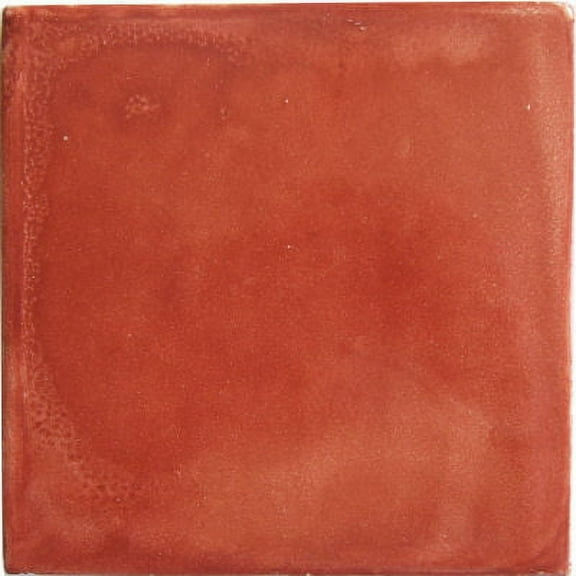 4.2x4.2 Glazed Terracota Color Talavera Mexican Tile, Set of 9 pcs