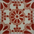 thumbnail image 1 of 4.2x4.2 Terracotta Bouquet Talavera Mexican Tile, Set of 9 pcs, 1 of 2