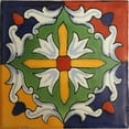 thumbnail image 1 of 4.2x4.2 Veneto Talavera Mexican Tile, Set of 9 pcs, 1 of 2