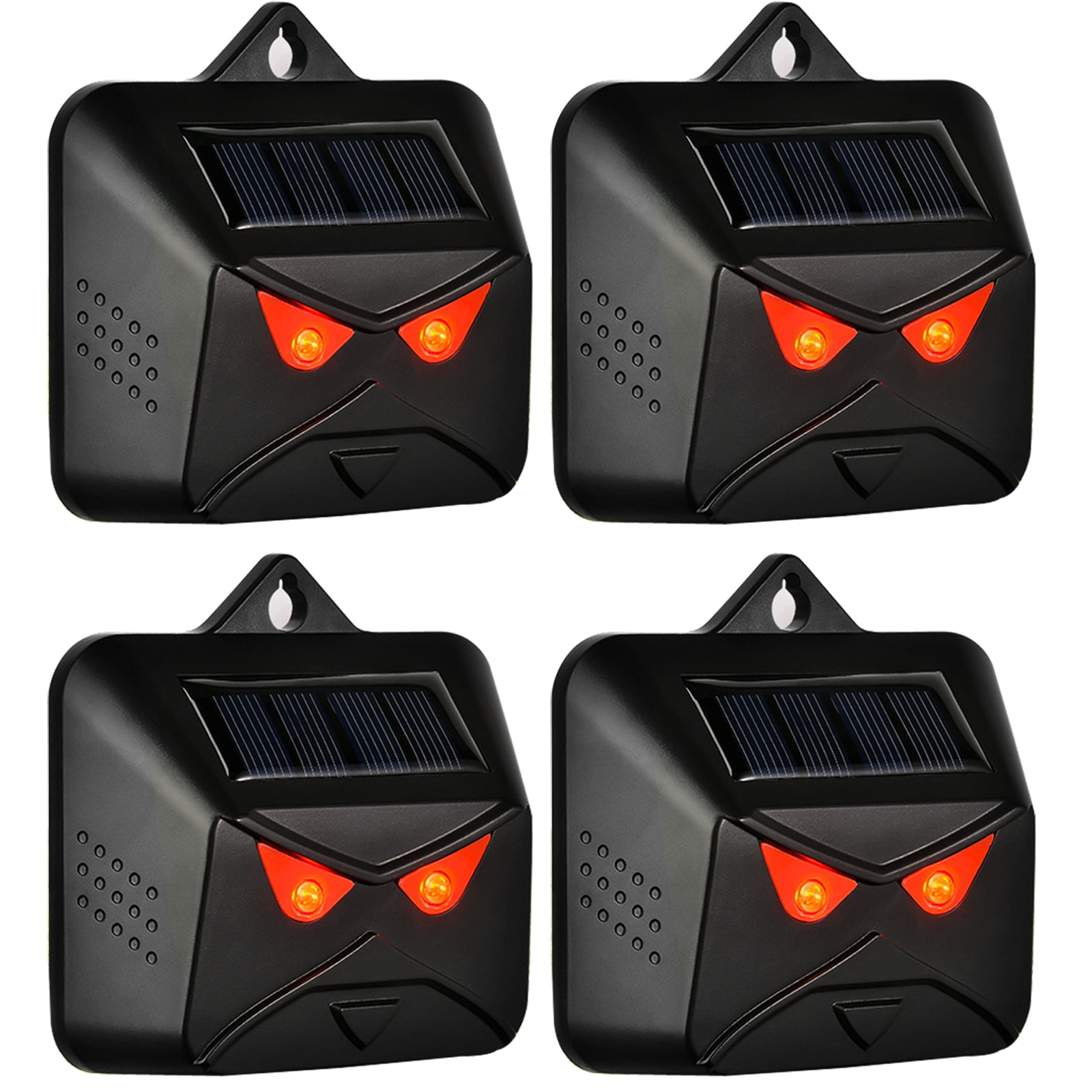 4/3/2/1 Pack Solar Animal Repeller Outdoor, Deer Deterrent with Red