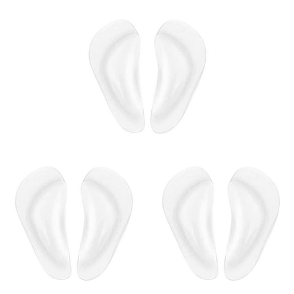 4/3/2/1 Pair Arch Support Shoe Inserts For Flat Feet Gel Arch Support Cushions For Men & Women Reusable Arch Inserts For Plantar Fasciitis Adhesive Arch Pad For Relieve Pressure & Feet Pain