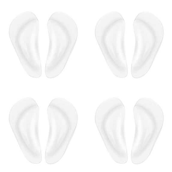 4/3/2/1 Pair Arch Support Shoe Inserts For Flat Feet Gel Arch Support Cushions For Men & Women Reusable Arch Inserts For Plantar Fasciitis Adhesive Arch Pad For Relieve Pressure & Feet Pain