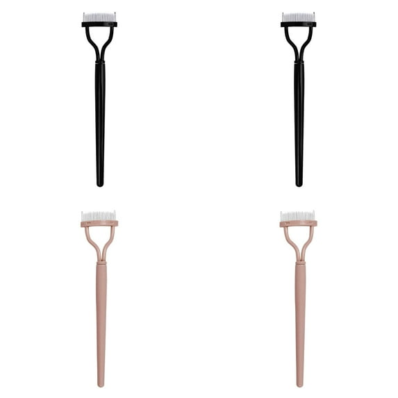 4/3/2/1 Pieces Eyelash Comb Eyelash Separator Tool Mascara Applicator Brushes Eyelash Definer With Comb Cover Arc Designed Cosmetic Brushes Tool for Combing Separating Lashes