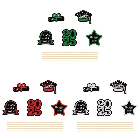 4/3/2/1 sets 2025 Graduation Decorations Glittering Graduation Centerpiece for Tables Sticks Class of 2025 Grad Photo Centerpiece Party Decoration Supplies for College High School
