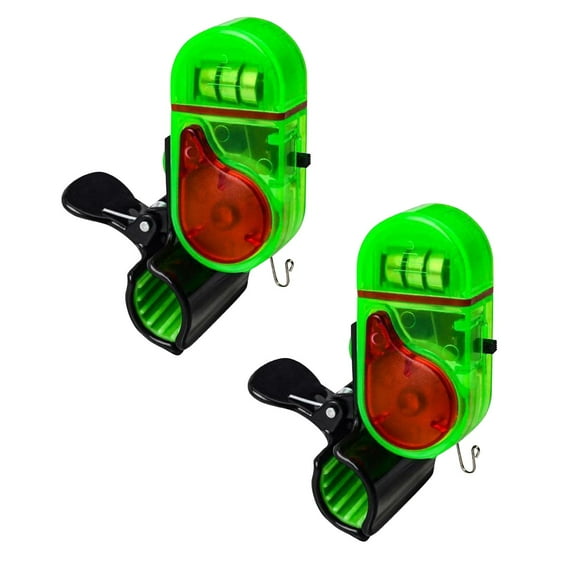 4/3/2/1pcs Fishing Biteing Alarm with LED Light, 2025 Smart Electronic Fishing Bells for Rods, Fish Biteing Alarm Sound Alert Bell, Clip-On Electronic Fishing Alarmings BiteingAlarms for Fishing