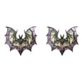 thumbnail image 1 of 4/3/2/1pcs Halloween Bat Decor, Stained Glass Bat Suncatcher Window Hanging, Gothic Bat Acrylic Wall Art Decorations, Window Hanging Ornaments for Indoor Outdoor Decor, 1 of 6