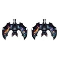 thumbnail image 1 of 4/3/2/1pcs Halloween Bat Decor, Stained Glass Bat Suncatcher Window Hanging, Gothic Bat Acrylic Wall Art Decorations, Window Hanging Ornaments for Indoor Outdoor Decor, 1 of 7