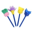 thumbnail image 1 of 4/3/2/1pcs Kids Paint Brushes Sponge Paint Roller Brush Washable Painting Brushes Set Toddlers Kids Early Learning Toys Foam Roller Sponge Arts Crafts Drawing Tools Gift, 1 of 4