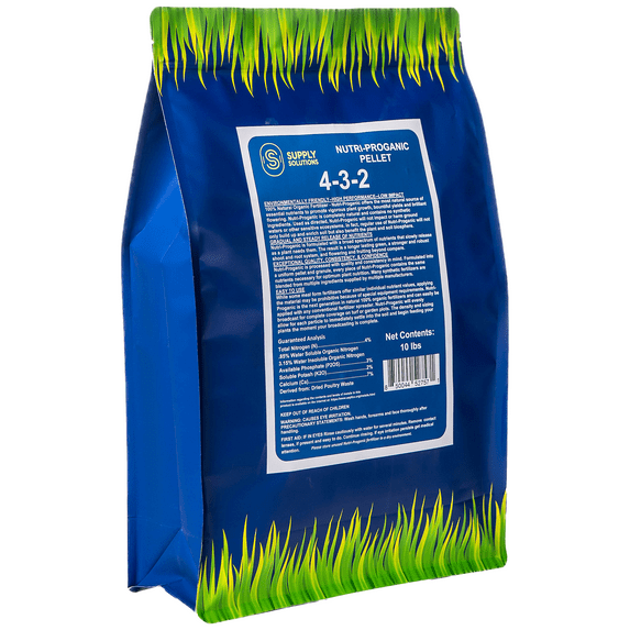 Supply Solutions 4-3-2 Nutri-Proganic Pellets Premium Fertilizer - Feed your Garden with Balanced Nutrients for Thriving Plants - Ideal for a variety of food crops (10 Pounds)