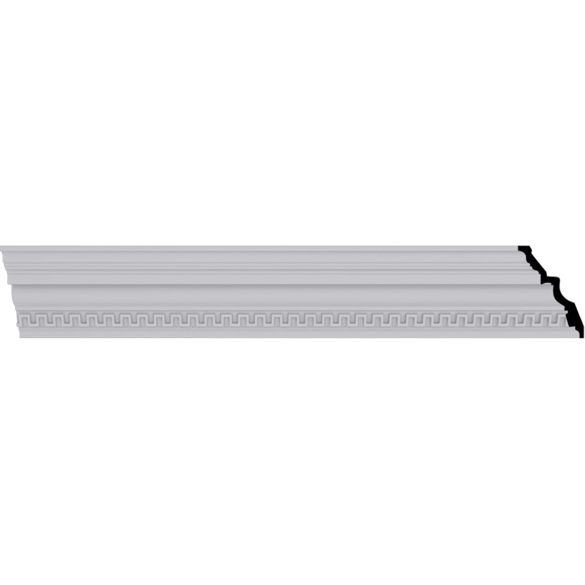 Primed White Urethane Crown Moulding 94.5" Length