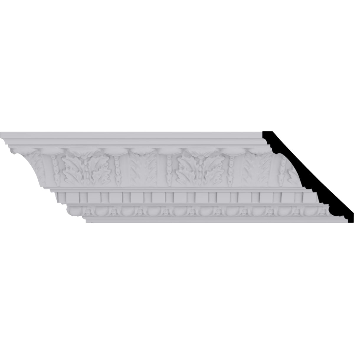 Primed White Polyurethane Wakefield Crown Moulding