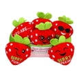 thumbnail image 1 of 4 3/4" Love in Bloom Emotional Support Stuffed Strawberries Basket Set - 7 Pc., 1 of 1