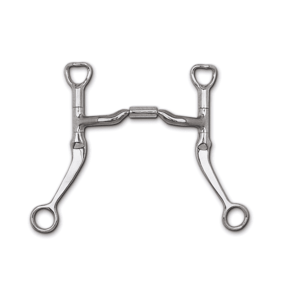 Myler Flat Shank Low Port Comfort Snaffle Bit MB 04 4 3/4"