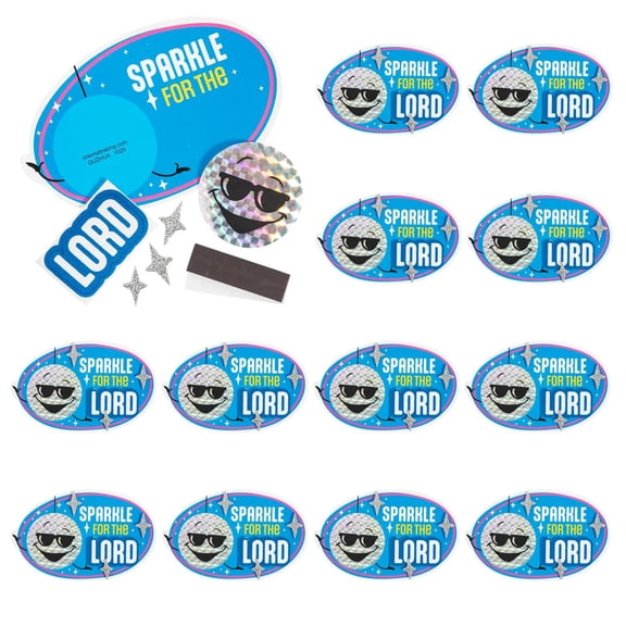 4 3/4" x 3" Jesus Is the Light VBS Sparkle for the Lord Magnet Craft Kit - Makes 12